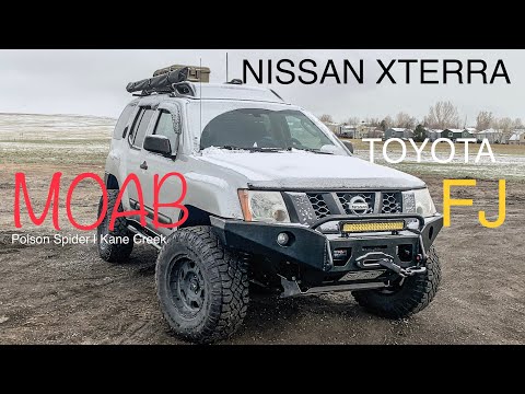 Nissan Xterra & Toyota FJ take on Moab | Poison Spider - Kane Creek Canyon