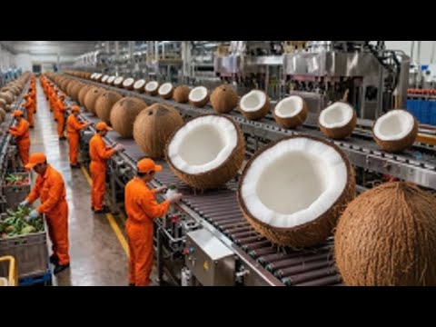 Inside the Factory: How Coconut Water and Coconut Powder Are Made | Step-by-Step Process