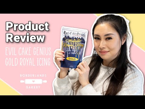 Evil Cake Genius Metallic Royal Icing Product Review