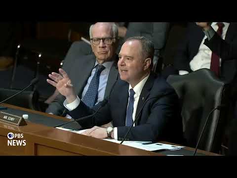 WATCH: Sen. Schiff questions Attorney General Pam Bondi on Justice Department in Trump's 2nd term