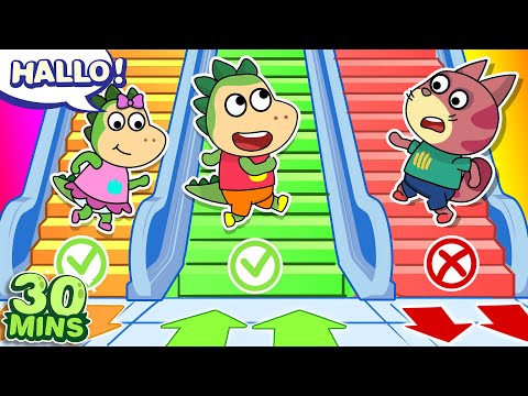 🔼 Hoch auf der Rolltreppe zu einem 🌈 Regenbogen aus 🍦 Eiscreme! Und andere Geschichten