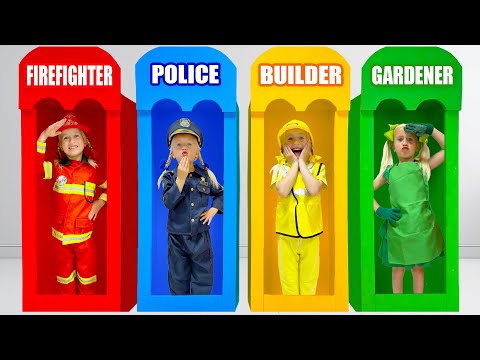 Katya turns into a superheroes and helps her friends