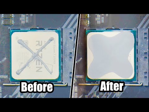 Thermal Paste Spread Under Glass