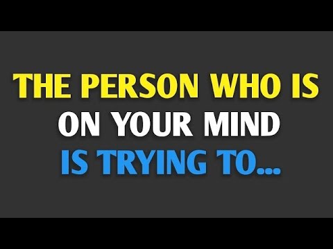 The Person on Your Mind Is Trying to Tell You Something…Don't Ignore This..|| Psychology Facts 