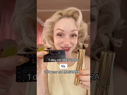 1 day vs. 100 year old Mascara 😲 #shorts