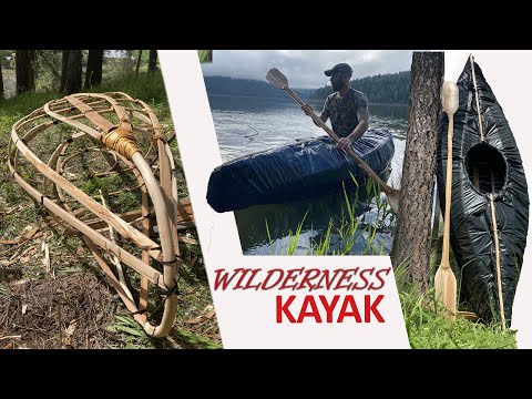 You won't believe this BUSHCRAFT KAYAK Build | Minimal Tools ASMR