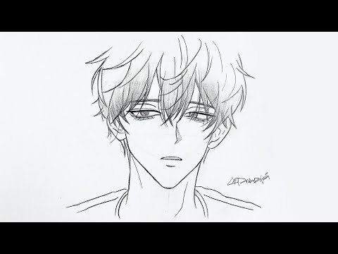 How to draw anime boy step-by-step | Easy anime drawing