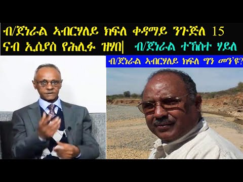 ERISAT: B/General TeKeste Haile |ብ/ጀነራል ኣብርሃለይ ክፍለ ቀዳማይ ንጉጅለ 15 ናብ ኢሰያስ የሕሊፉ ዝሃበ  | ብ/ጀ ተኸስተ ሃይለ