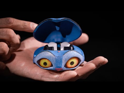 The process of a craftsman making the Duffy Buds case