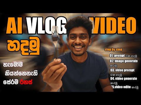 AI වලින් සිංහලෙන් කතා කරන Vlog Videos හදන රහස! / How To Make Ai Video Sinhala