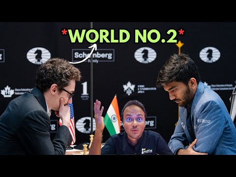 When Gukesh took on world no.2 Fabiano Caruana | FIDE Candidates 2024