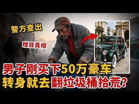 刚买下50万豪车，转身就去翻垃圾桶拾荒？警方查出瞠目真相！【悬案解码】#豪车
