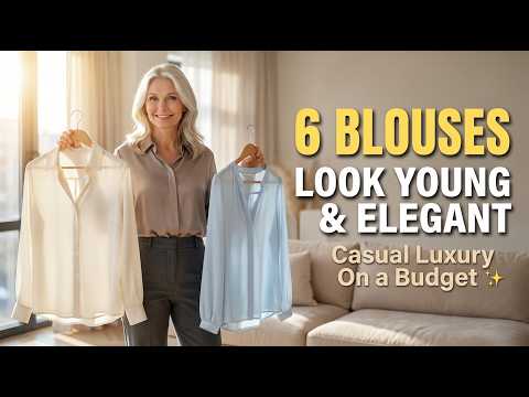 6 Blouses to Look YOUNG and ELEGANT Without Spending a Lot of Money ✨ Casual Luxury