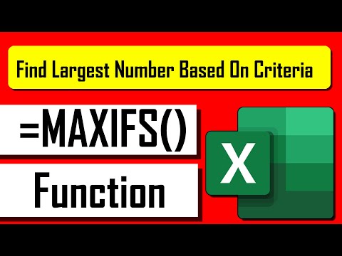 How to Use MAXIFS Function in Excel