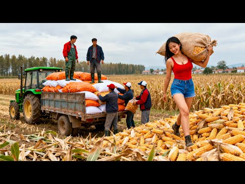 Use Truck to Buy 3000+ Tons Corn from Villagers, Transport Go to Market Sell