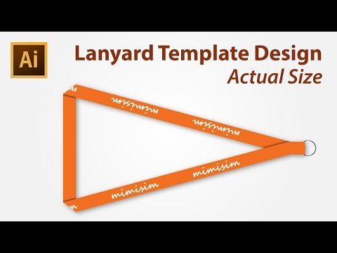 Lanyard Template Design using Adobe Illustrator