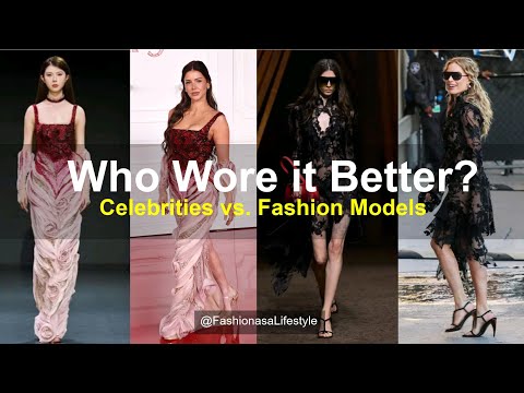 🔥 Who Wore It Better? Celebrities vs. Fashion Models❤️ #celebrities #fashion #whoworeitbetter