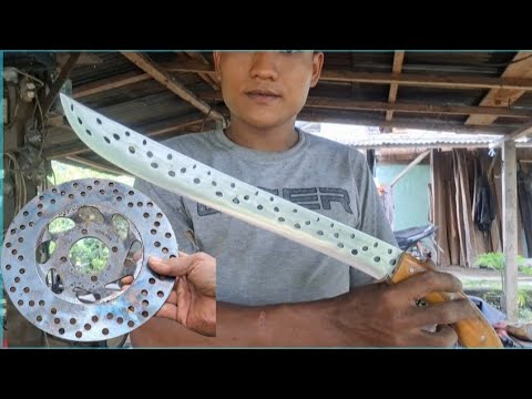 Proses full_membuat golok tebas dari piringan cakram motor