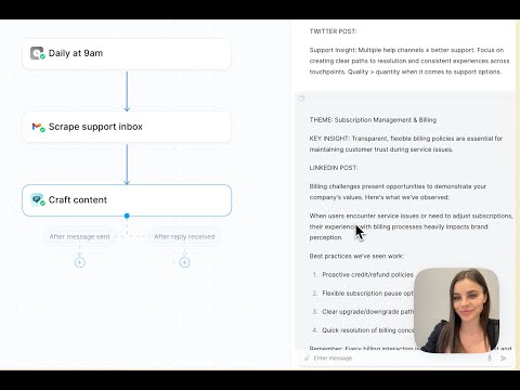 AI Agent that creates content based on your support tickets