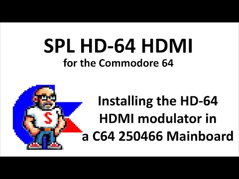 The SPL HD-64 HDMI modulator for the Commodore 64