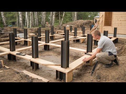 Man Builds Stunning Wooden Cabin on a Remote Volcanic Island | Start to Finish by @WildGnomos