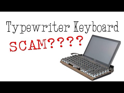 "Influencers" and a typewriter keyboard SCAM??