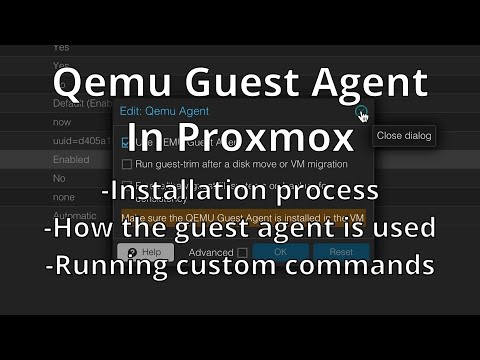 Qemu Guest Agent in Proxmox, what it does and how to enable it.