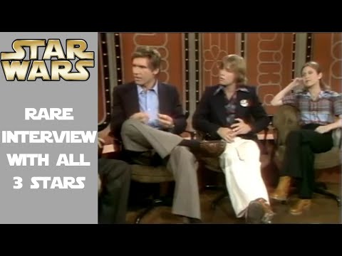 STAR WARS **RARE 1977 Interview with Carrie Fisher, Harrison Ford and Mark Hamill**