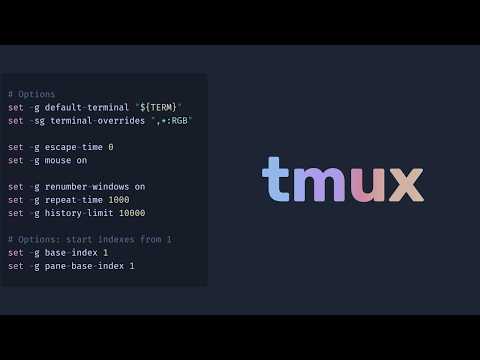configure your tmux.