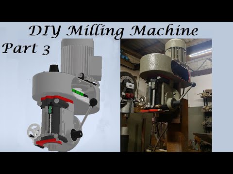 DIY Milling Machine Build [Based on Bridgeport]. Part 3: Milling Head finish + first chips