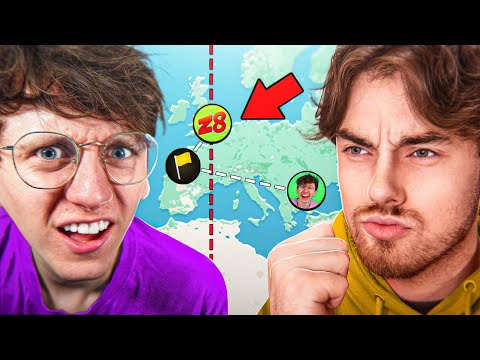 Geoguessr 1v1 BUT I Always Have to Guess on a Line