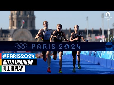 Fast, furious and fantastic 🤩 the mixed Triathlon at #Paris2024