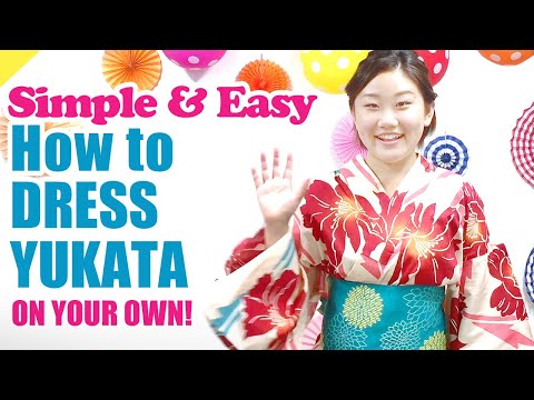 Beginners: How to dress a yukata by yourself (simple and casual way)