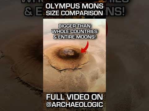 How GIGANTIC Is Mars' Mountain Compared #mars #olympusmons #biggest