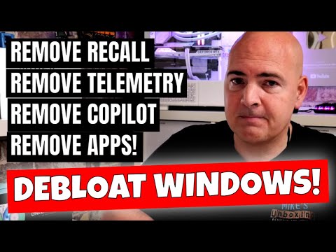 How To DEBLOAT Windows & Secure Telemetry Data Disable Copilot Recall Onedrive & More