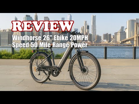 WINDHORSE 26" Electric Bike Review: 20MPH, 50-Mile Range & Shimano 7-Speed (2025)
