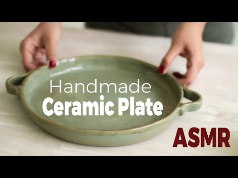 How to Make a Handmade Ceramic Plate ♥  | Relaxing Pottery ASMR