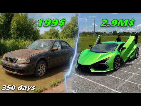Full 350 Days Transforming a 90s Nissan into a Million-Dollar Lamborghini Revuelto
