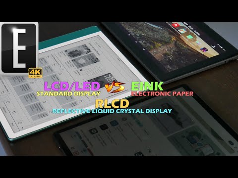 EINK vs RLCD vs LED Screen Comparison