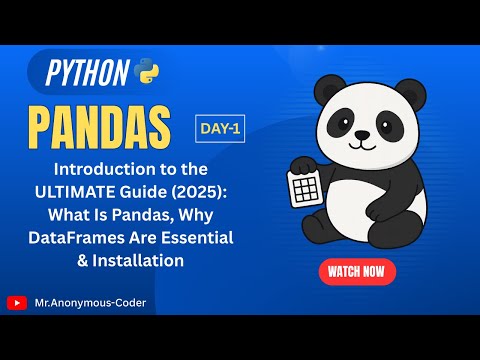 Pandas Introduction ULTIMATE Guide: What Is Pandas, Why DataFrames Are Essential & Installation