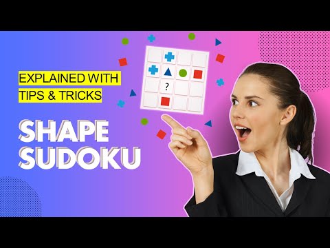 EXPLAINED | AON cut-e Scales Deductive Logical Thinking Test lst | Shape Sudoku | SOLUTIONS & Tips