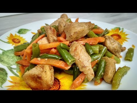 Куриное филе в соевом соусе со стручковой фасолью | Выпуск 35
