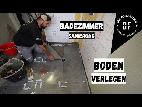 Badezimmer Sanierung - BODEN VERLEGEN