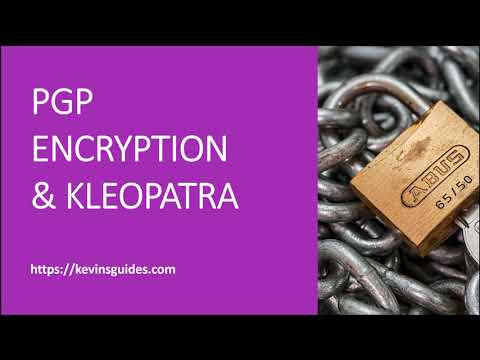 PGP and Kleopatra
