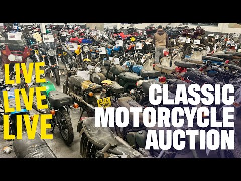 LIVE CLASSIC MOTORBIKE AUCTION! Anglia Car Auctions January 2025 sale