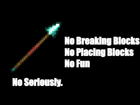 Can You Beat Minecraft ONLY Using the Spear?