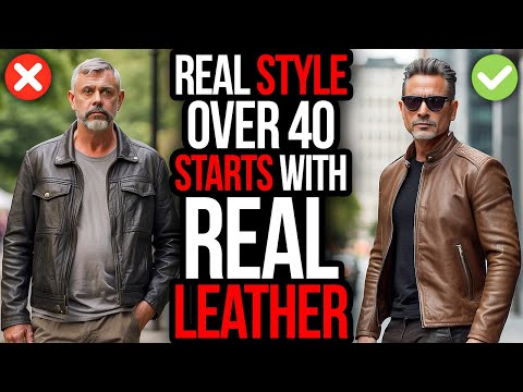 OVER 40? Here’s How To Wear LEATHER Jackets Like a TRUE GENTLEMAN