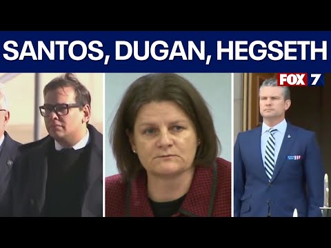 Santos sentenced, judge arrested, Hegseth controversy