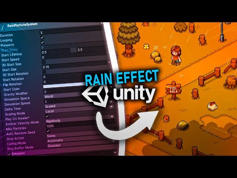 HOW TO Add RAIN To YOUR 2D GAME - UNITY