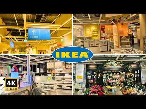 [4K] Inside IKEA Store | Relaxing Walking Tour & Furniture Showroom